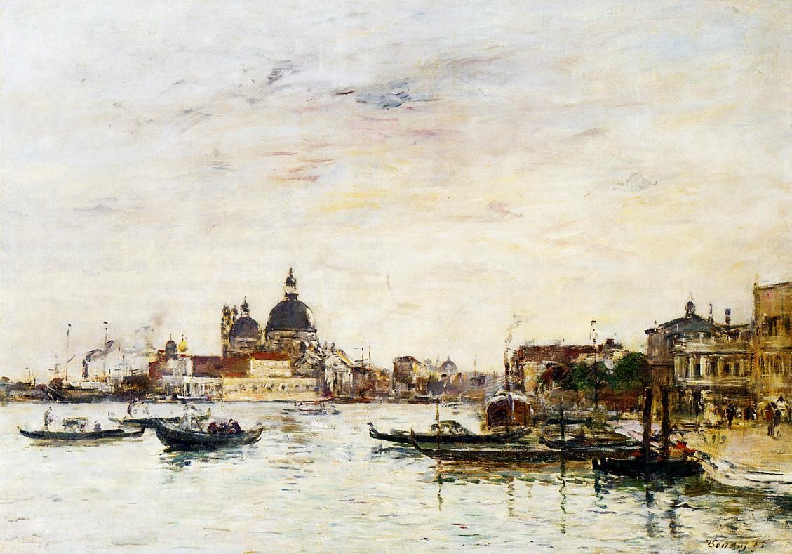 Venice, the Mole at the Entrance of the Grand Canal and the