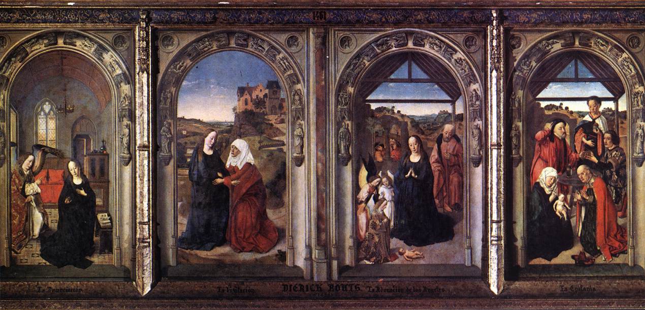 Triptych of the Virgiin