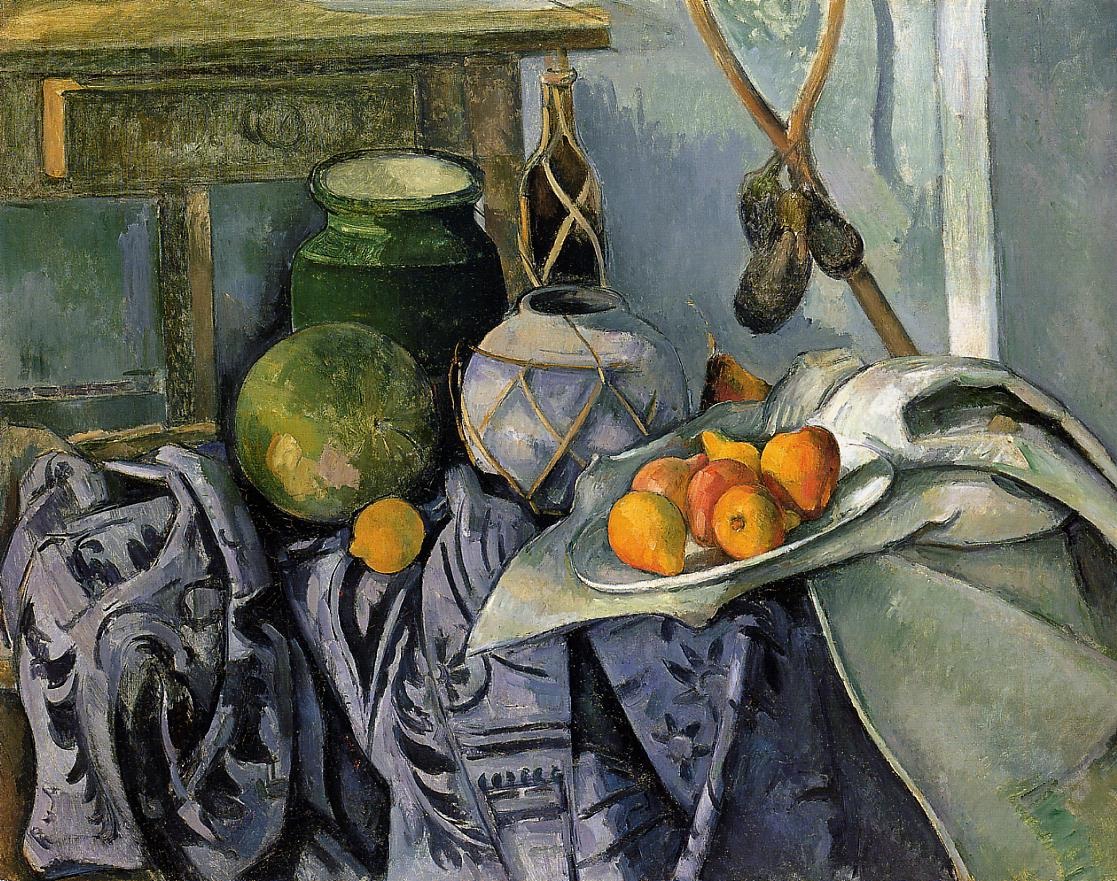 Still Life with a Ginger Jar and Eggplants