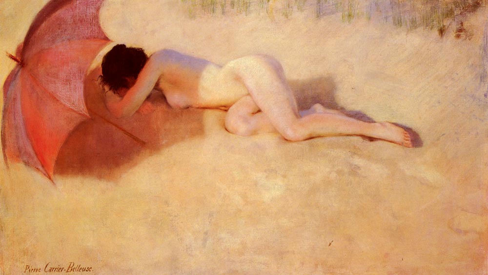 Nude under a Parasol