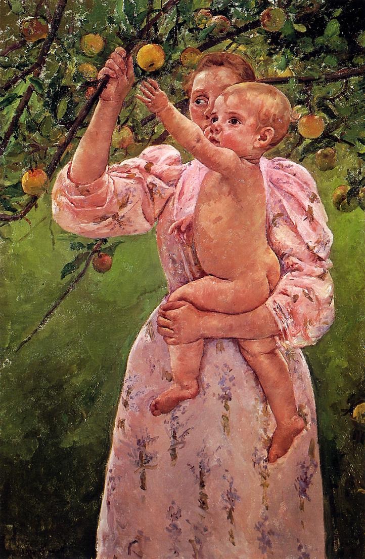 Baby Reaching for an Apple