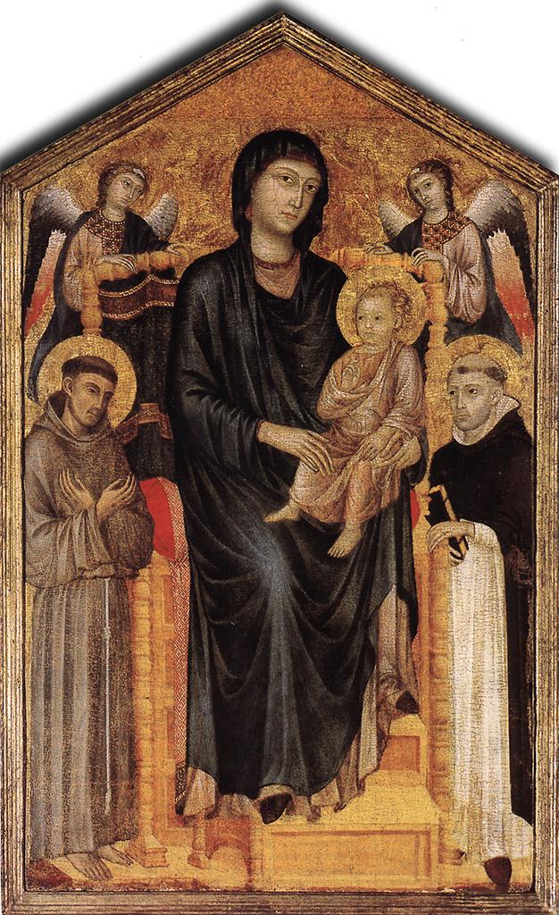 Madonna Enthroned with the Child, St Francis St. Domenico an