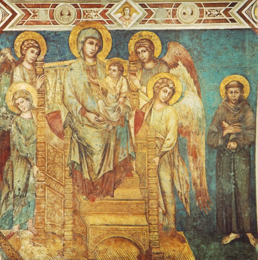 Madonna Enthroned with the Child, St Francis and four Angels