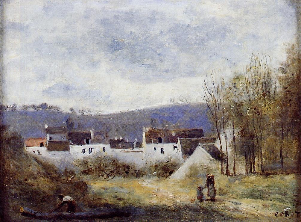 Village at the Foot of a Hill, Ile-de-France