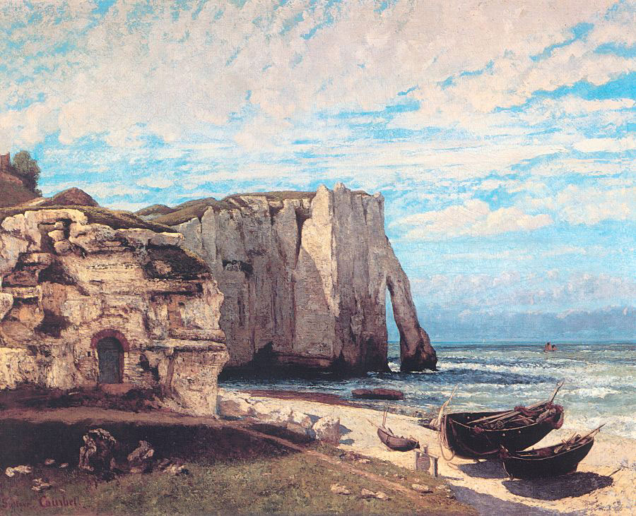 The Cliff at Etretat After the Storm
