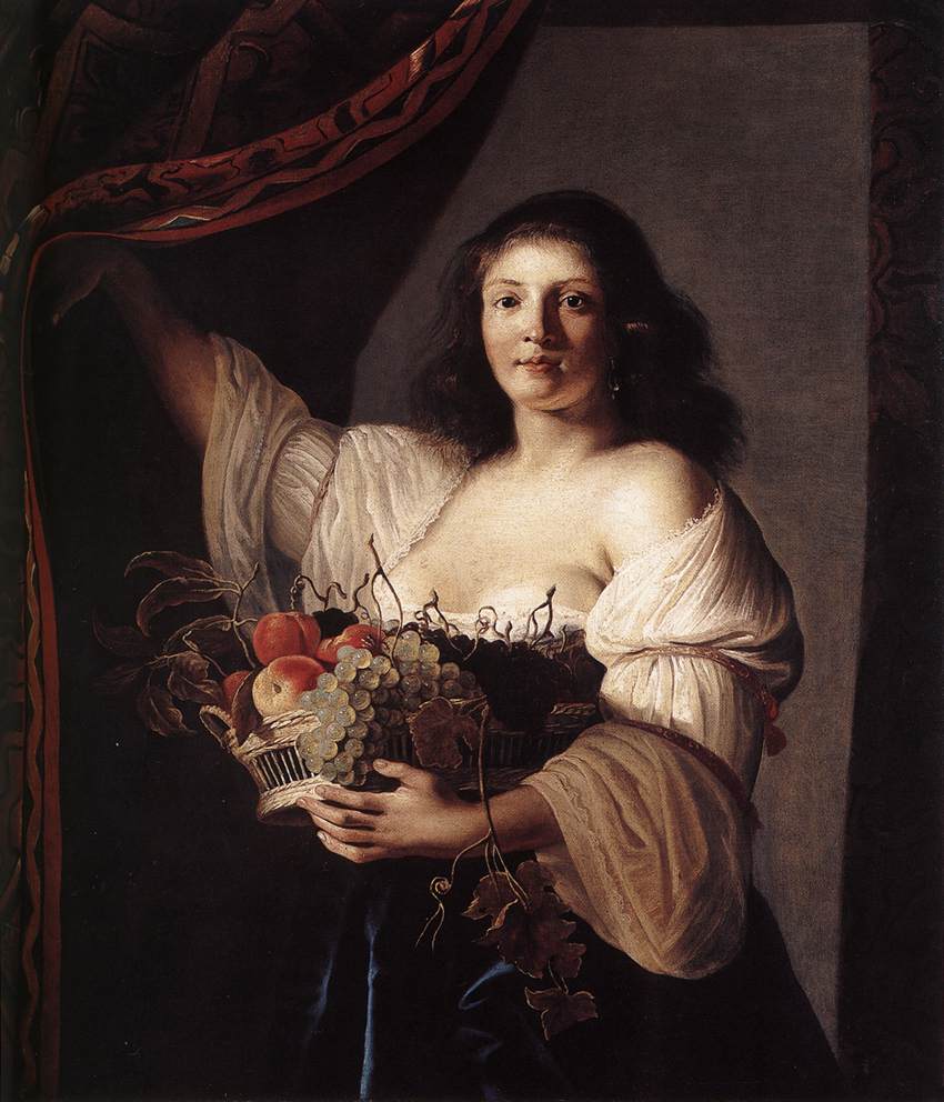 Woman with a Basket of Fruit