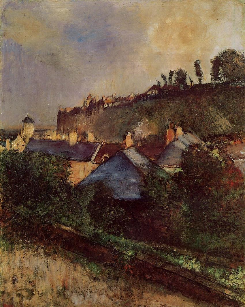 Houses at the Foot of a Cliff at Saint-Valery-sur-Somme