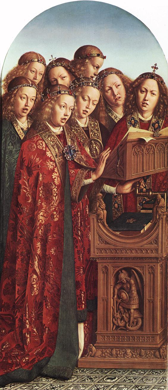 The Ghent Altarpiece - Singing Angels