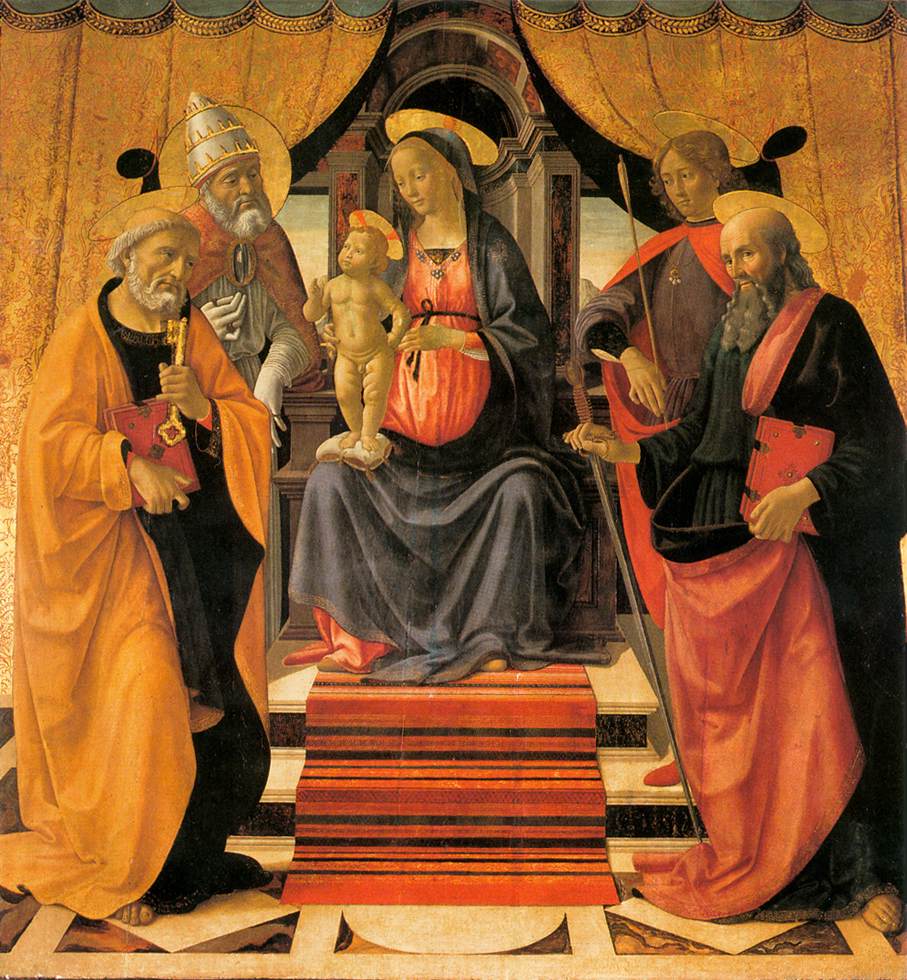 Madonna and Child Enthroned with Saints 1