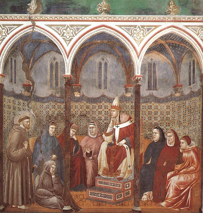 Legend of St Francis 17 St Francis Preaching before Honorius