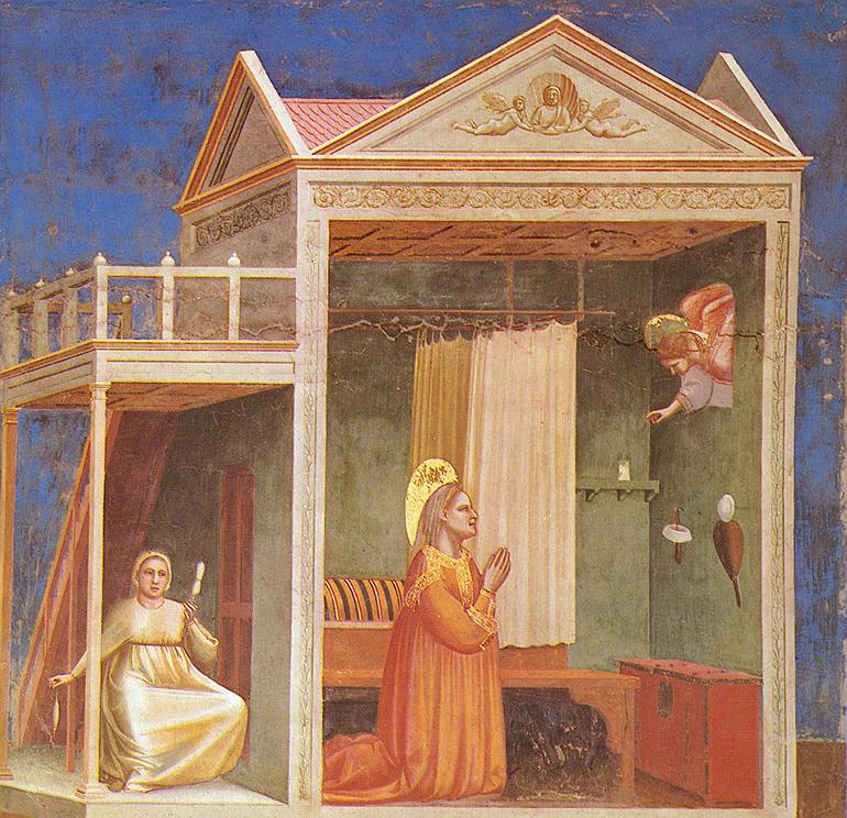 Scenes from the Life of Joachim 3 Annunciation to St Anne