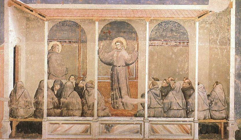 Scenes from the Life of Saint Francis 3 Apparition at Arles