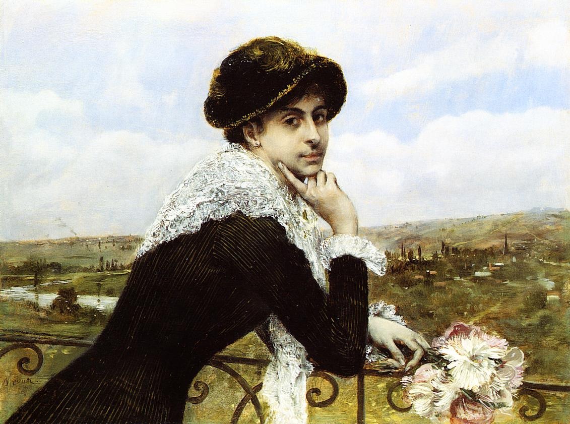 Woman on a Balcony