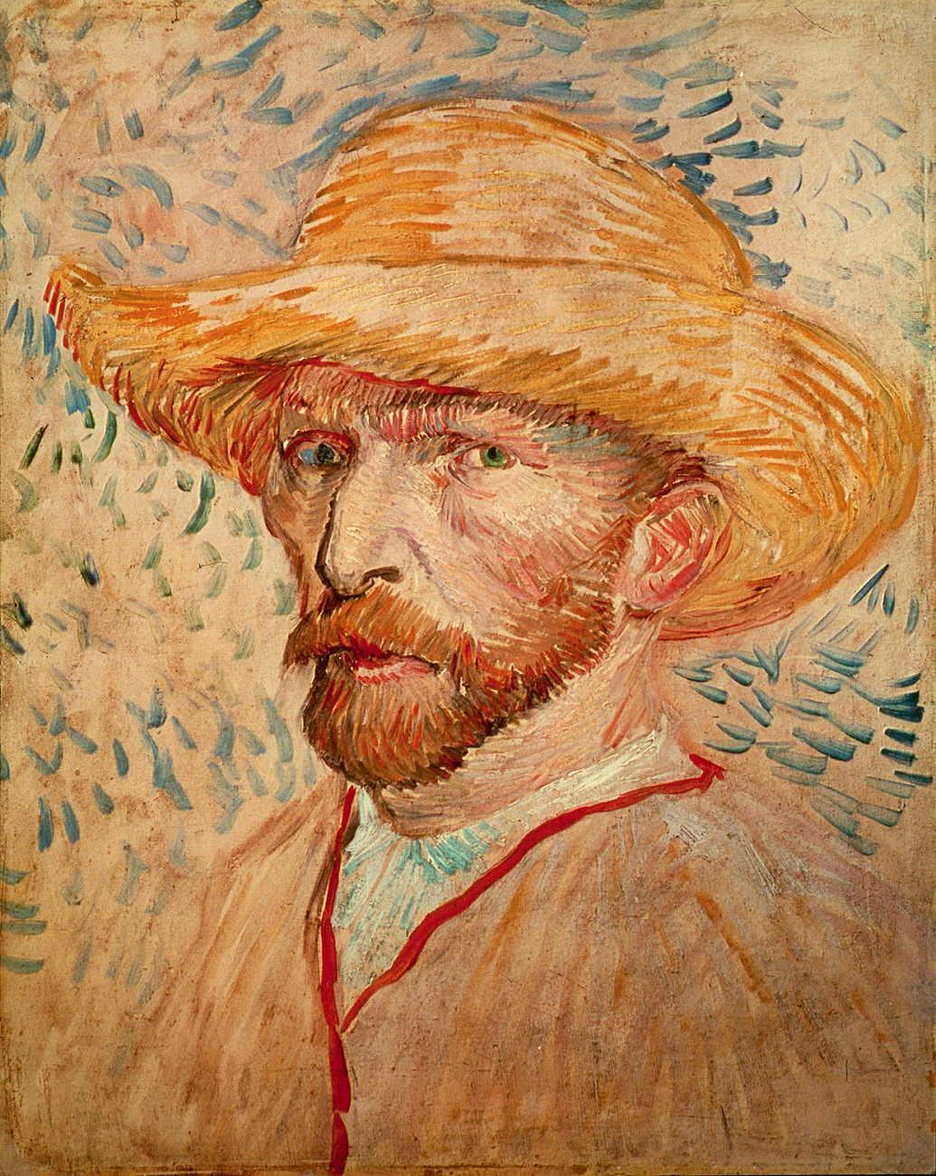 Self Portrait with Straw Hat 1
