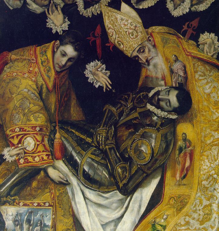 The Burial of Count Orgaz (detail) 3