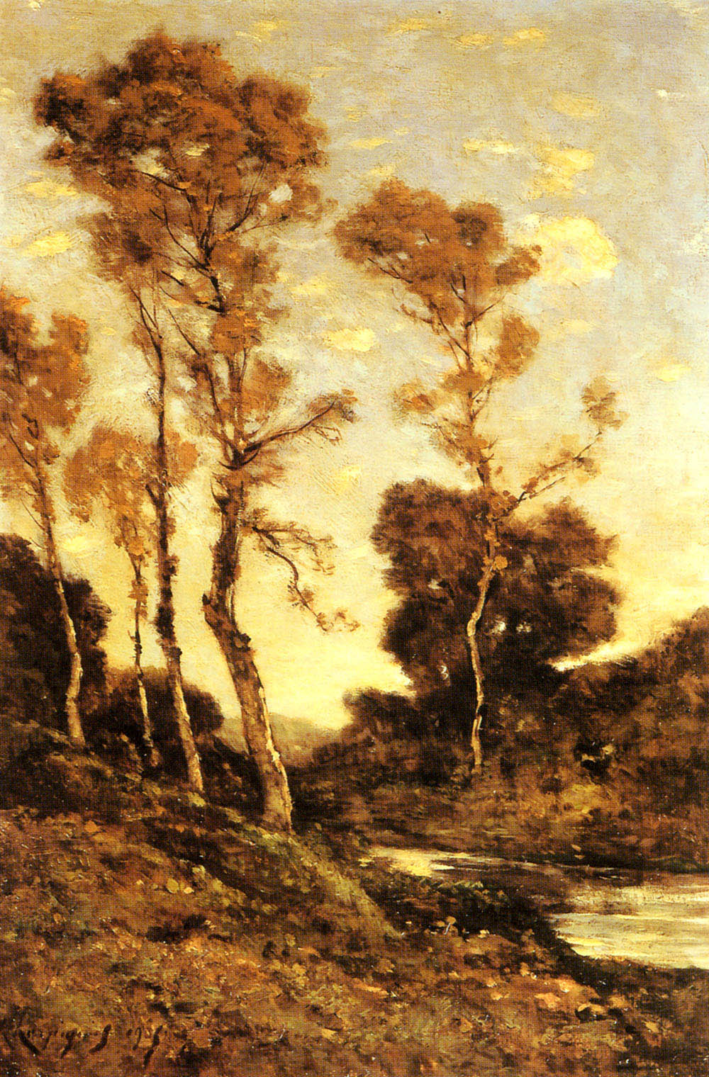 Autumnal River Landscape