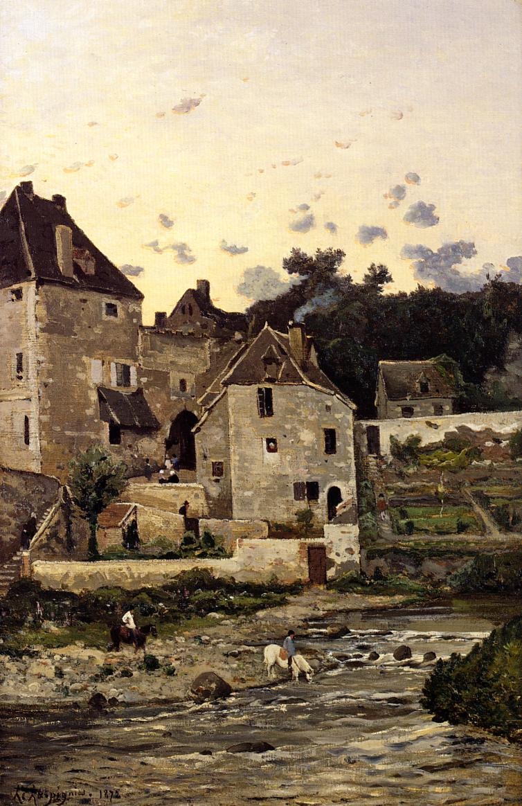 The Village of Herisson on the Banks of the Aumance