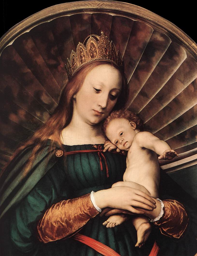 Darmstadt Madonna (detail) 1