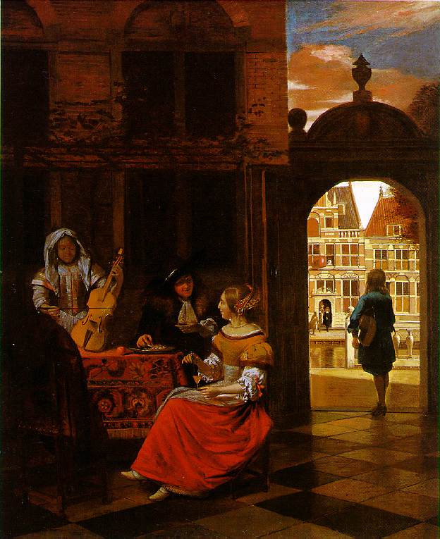 Musical Party in a Courtyard