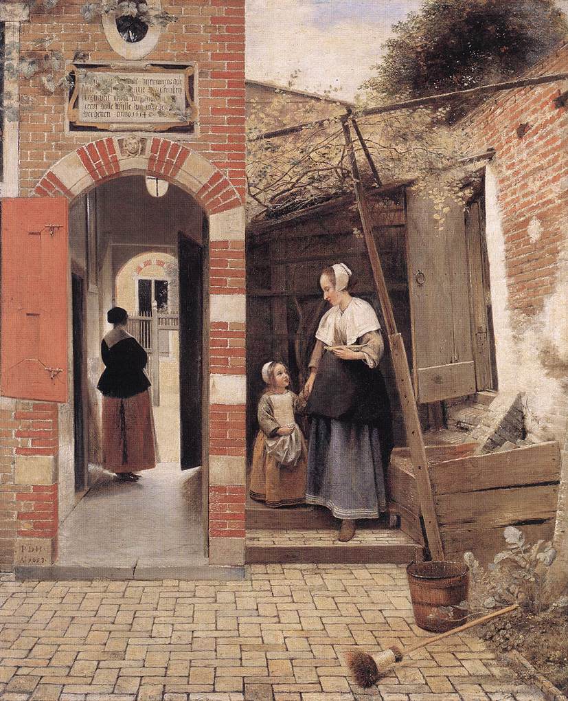 The Courtyard of a House in Delft
