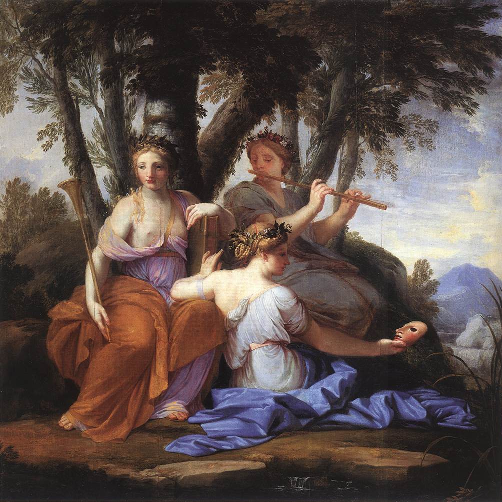 The Muses - Clio, Euterpe and Thalia