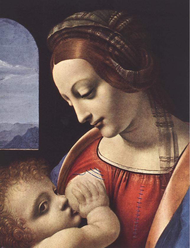 Madonna Litta (detail)