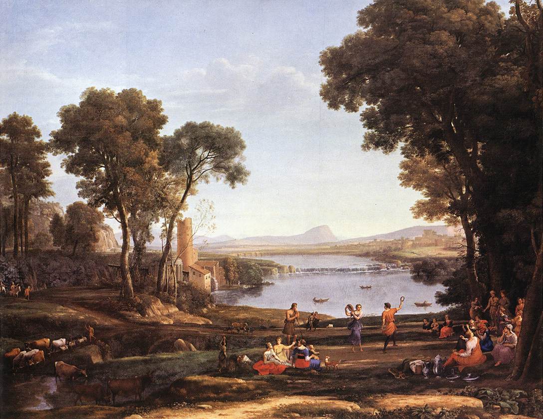 Landscape with Dancing Figures