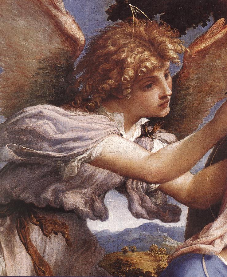 Madonna and Child with Saints and an Angel (detail)