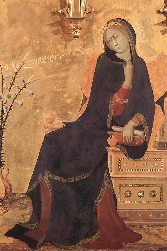 The Annunciation and Two Saints (detail) 1
