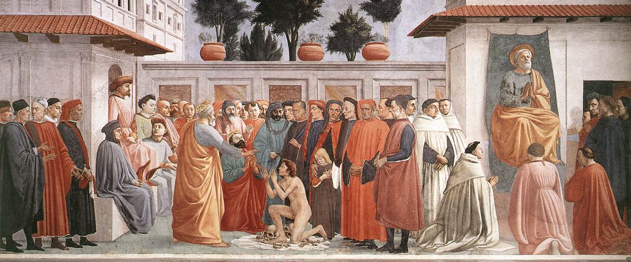 The Raising of the Son of Theophilus and St Peter Enthroned