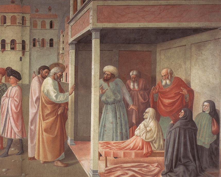 Healing of the Cripple and Raising of Tabatha (right view)