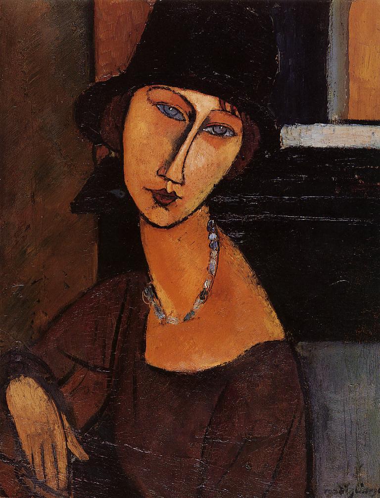 Jeanne Hebuterne with Hat and Necklace