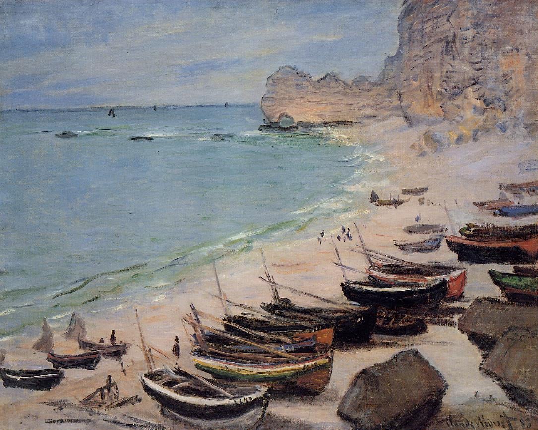 Boats on the Beach, Etretat 1