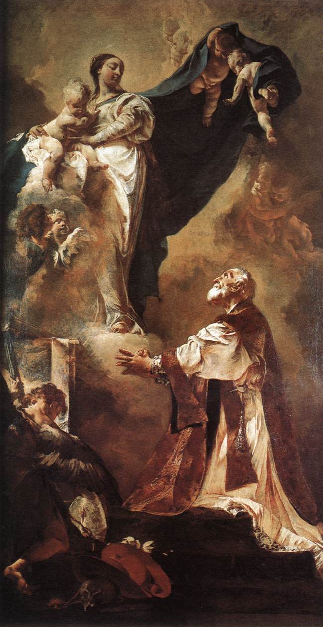 The Virgin Appearing to St Philip Neri