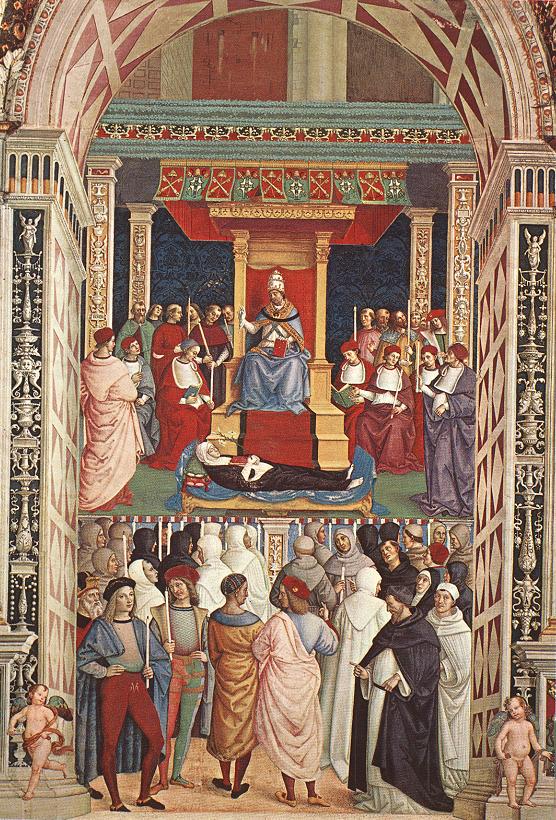 Aeneas Piccolomini Canonizes Catherine of Siena