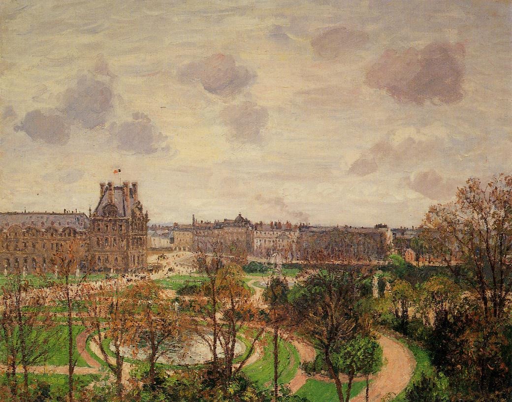 Garden of the Louvre - Morning, Grey Weather