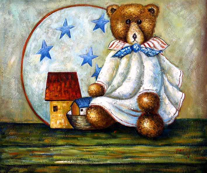 Teddy Bear and the Toy Houses