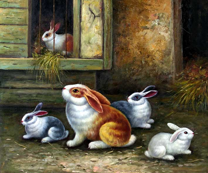 Rabbits at the Farm