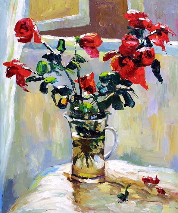 Vased Roses