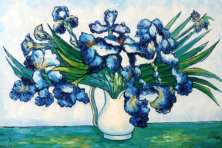 Vase with Irises