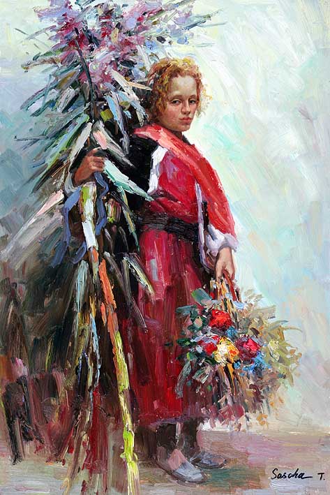 Young Flower Vendor