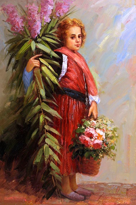 Young Flower Vendor