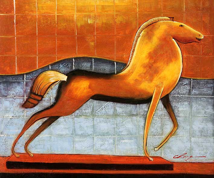 Sculpture of the Golden Horse