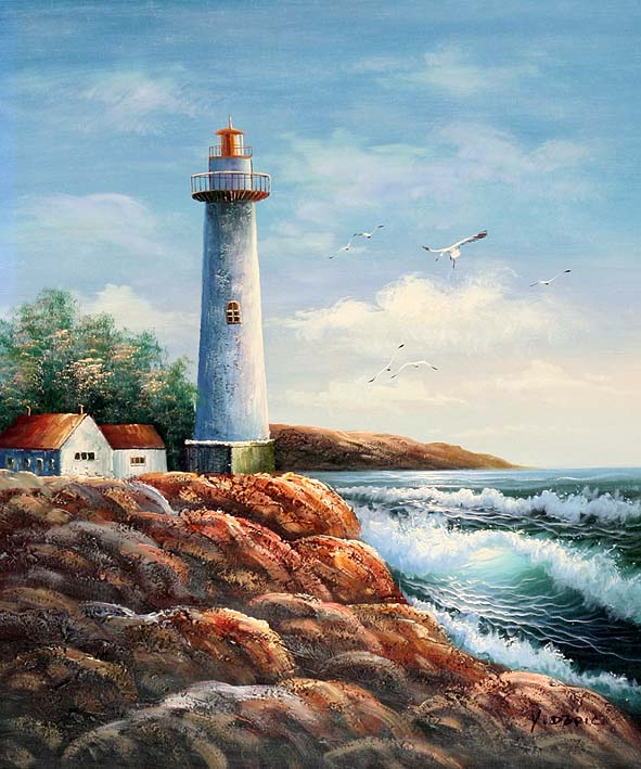 Lighthouse at a Cliff