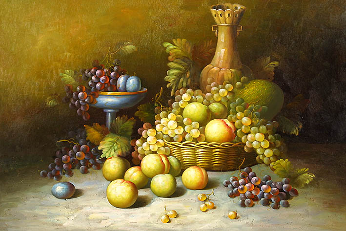 Still Life with Yellow Peaches