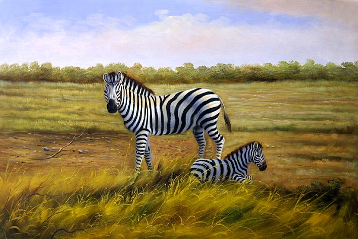 Zebra Mare with Foal