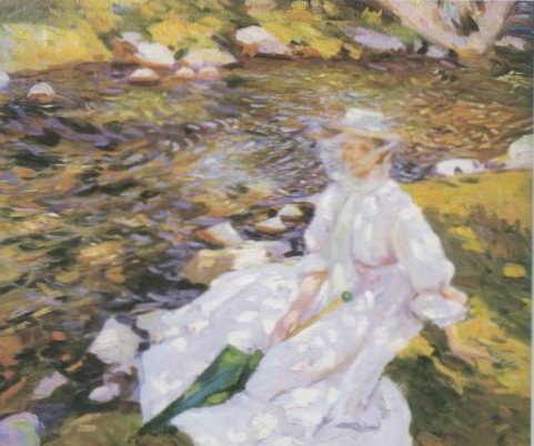 Jane Emmet de Glehn by a Stream, Val dAosta