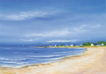 Seascape: romantic sea painting