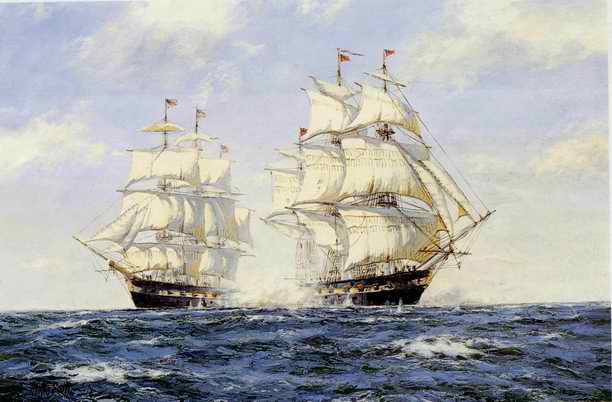 The US Chesapeake And The British Frigate Shannon