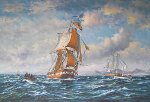 sail ship, warship , jalor